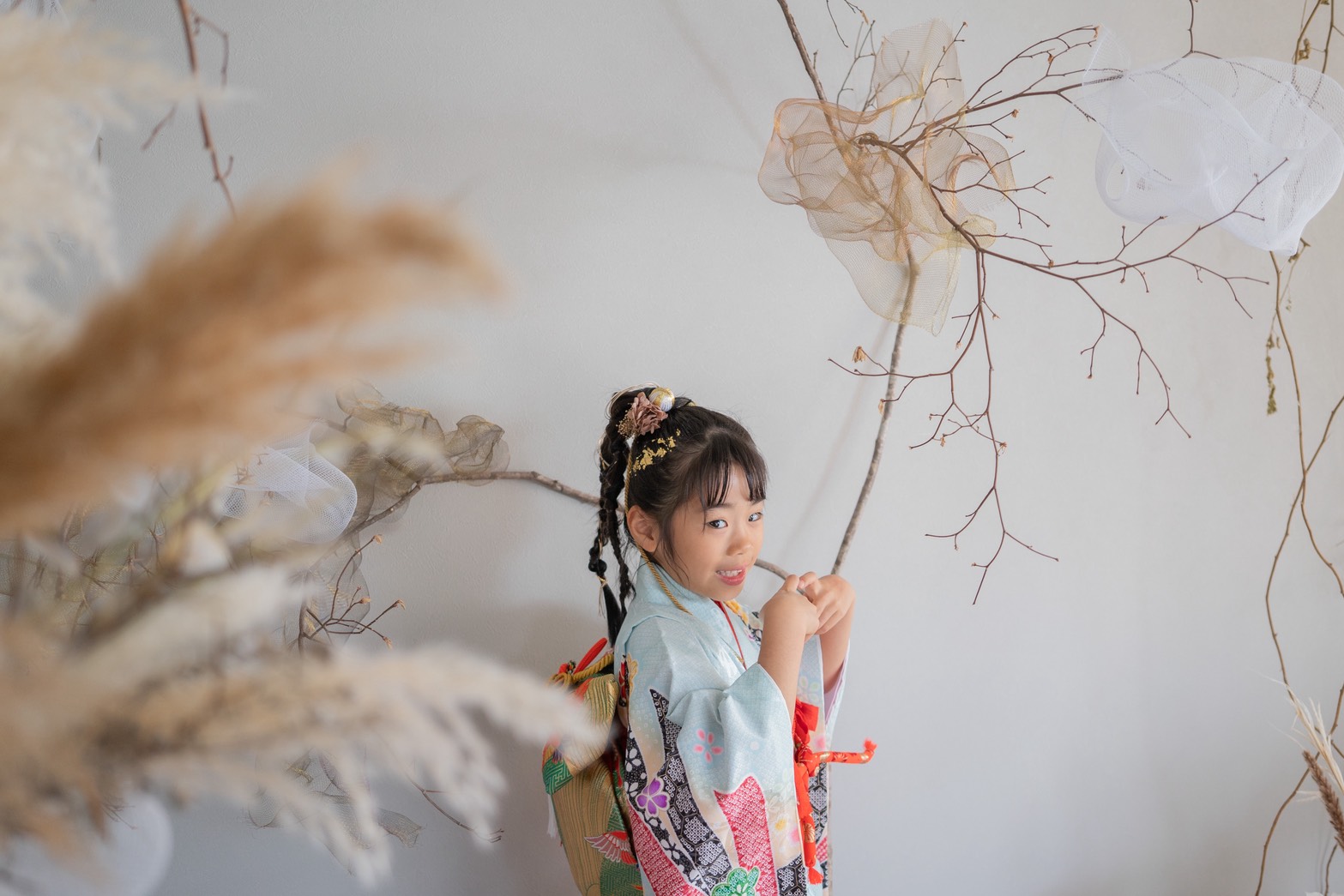 【３０００円分のランチ券プレゼント】irophotoが写す、花と歴史の物語。HIORICOYAとgentenで叶える「七五三後撮り撮影会」サンプル