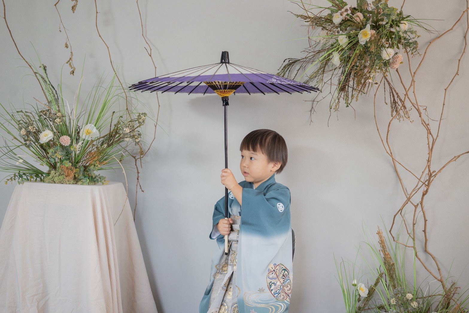 【３０００円分のランチ券プレゼント】irophotoが写す、花と歴史の物語。HIORICOYAとgentenで叶える「七五三後撮り撮影会」サンプル